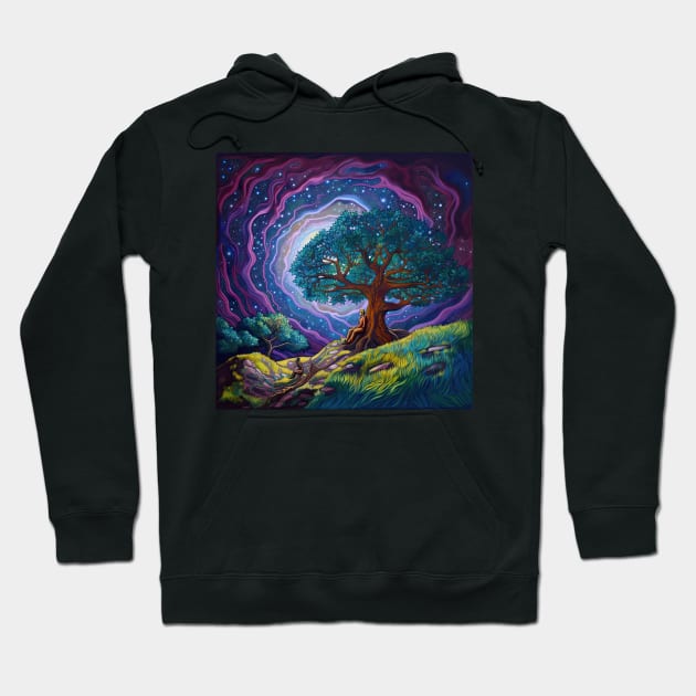 Psychedelic Paradise Hoodie by thewandswant